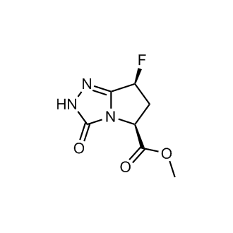 Methyl (5S,7S)-7-fluoro-3-oxo-2,5,6,7-tetrahydro-3H-pyrrolo[2,1-c][1,2,4]triazole-5-carboxylate|CS-0926625