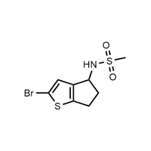 Methanesulfonamide, N-(2-bromo-5,6-dihydro-4H-cyclopenta[b]thien-4-yl)-|CS-0926753
