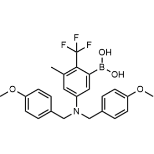 (5-(Bis(4-methoxybenzyl)amino)-3-methyl-2-(trifluoromethyl)phenyl)boronic acid|CS-0926867