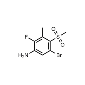 5-Bromo-2-fluoro-3-methyl-4-(methylsulfonyl)aniline|CS-0926942