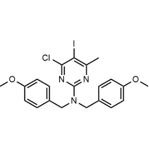 4-Chloro-5-iodo-N,N-bis(4-methoxybenzyl)-6-methylpyrimidin-2-amine|CS-0927081