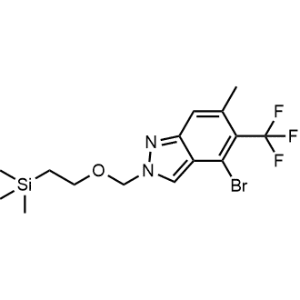 4-Bromo-6-methyl-5-(trifluoromethyl)-2-((2-(trimethylsilyl)ethoxy)methyl)-2H-indazole|CS-0927099