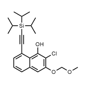 2-Chloro-3-(methoxymethoxy)-8-((triisopropylsilyl)ethynyl)naphthalen-1-ol|CS-0927105