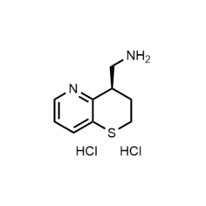 2H-Thiopyrano[3,2-b]pyridine-4-methanamine, 3,4-dihydro-, hydrochloride (1:2), (4R)-|CS-0927121