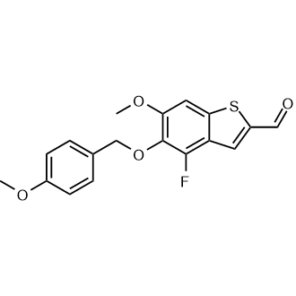 4-Fluoro-6-methoxy-5-((4-methoxybenzyl)oxy)benzo[b]thiophene-2-carbaldehyde|CS-0927238