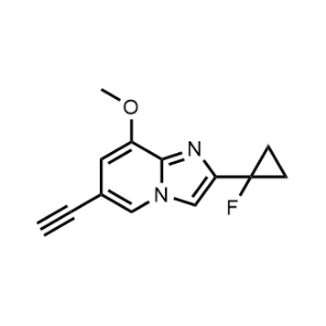 6-Ethynyl-2-(1-fluorocyclopropyl)-8-methoxyimidazo[1,2-a]pyridine|CS-0927295