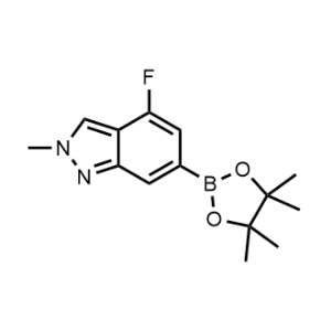 4-Fluoro-2-methyl-6-(4,4,5,5-tetramethyl-1,3,2-dioxaborolan-2-yl)-2H-indazole|CS-0927620
