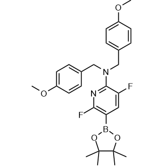 3,6-Difluoro-N,N-bis(4-methoxybenzyl)-5-(4,4,5,5-tetramethyl-1,3,2-dioxaborolan-2-yl)pyridin-2-amine|CS-0927900
