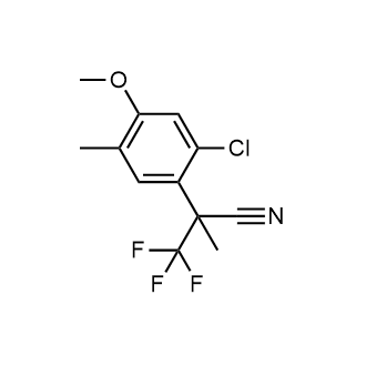 2-(2-Chloro-4-methoxy-5-methylphenyl)-3,3,3-trifluoro-2-methylpropanenitrile|CS-0928439