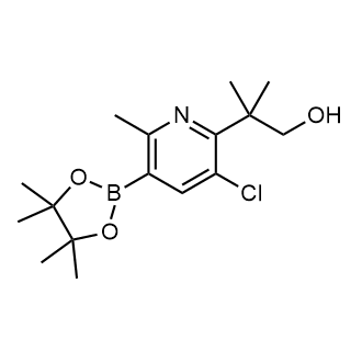 2-(3-Chloro-6-methyl-5-(4,4,5,5-tetramethyl-1,3,2-dioxaborolan-2-yl)pyridin-2-yl)-2-methylpropan-1-ol|CS-0928445