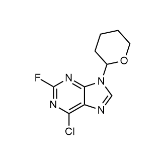 6-Chloro-2-fluoro-9-(tetrahydro-2H-pyran-2-yl)-9H-purine|CS-0928465