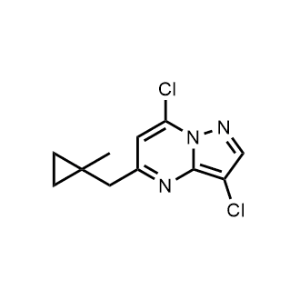 3,7-Dichloro-5-((1-methylcyclopropyl)methyl)pyrazolo[1,5-a]pyrimidine|CS-0928599