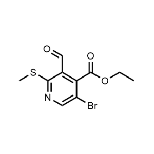 Ethyl 5-bromo-3-formyl-2-(methylthio)isonicotinate|CS-0928991