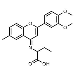 2-((2-(3,4-Dimethoxyphenyl)-6-methyl-4H-chromen-4-ylidene)amino)butanoic acid|CS-0929917