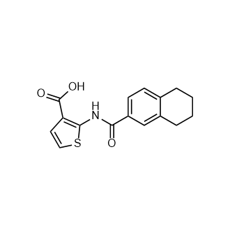 2-(5,6,7,8-Tetrahydronaphthalene-2-carboxamido)thiophene-3-carboxylic acid|CS-0930129