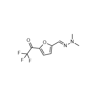 1-(5-((2,2-Dimethylhydrazono)methyl)furan-2-yl)-2,2,2-trifluoroethan-1-one|CS-0930315