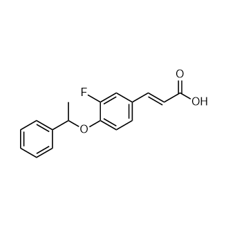 3-(3-Fluoro-4-(1-phenylethoxy)phenyl)acrylic acid|CS-0930932