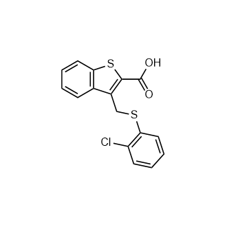 3-(((2-Chlorophenyl)thio)methyl)benzo[b]thiophene-2-carboxylic acid|CS-0931601