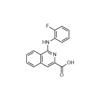 1-((2-Fluorophenyl)amino)isoquinoline-3-carboxylic acid|CS-0931605