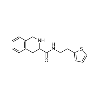N-(2-(Thiophen-2-yl)ethyl)-1,2,3,4-tetrahydroisoquinoline-3-carboxamide|CS-0931689
