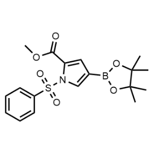 Methyl 1-(phenylsulfonyl)-4-(4,4,5,5-tetramethyl-1,3,2-dioxaborolan-2-yl)-1H-pyrrole-2-carboxylate|CS-0931765