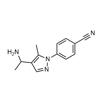 4-(4-(1-Aminoethyl)-5-methyl-1H-pyrazol-1-yl)benzonitrile|CS-0932074