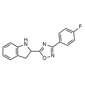 3-(4-Fluorophenyl)-5-(indolin-2-yl)-1,2,4-oxadiazole|CS-0932361