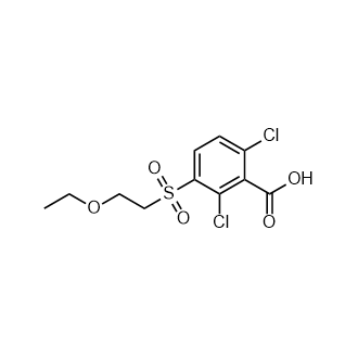 2,6-Dichloro-3-((2-ethoxyethyl)sulfonyl)benzoic acid|CS-0932406