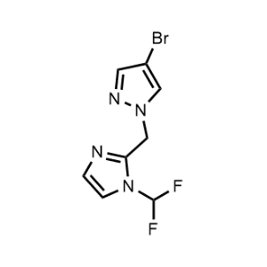 4-Bromo-1-((1-(difluoromethyl)-1H-imidazol-2-yl)methyl)-1H-pyrazole|CS-0933115