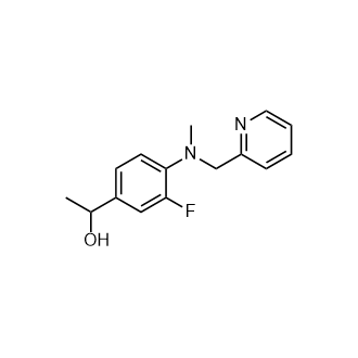 1-(3-Fluoro-4-(methyl(pyridin-2-ylmethyl)amino)phenyl)ethan-1-ol|CS-0933508