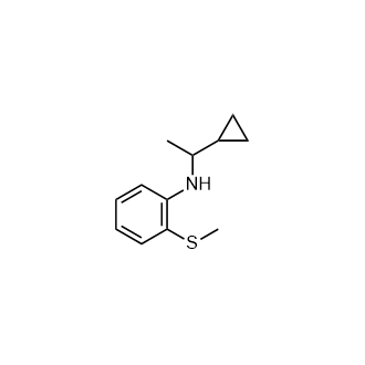 N-(1-Cyclopropylethyl)-2-(methylthio)aniline|CS-0933622