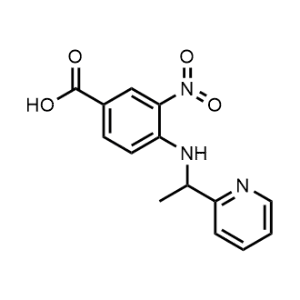 3-Nitro-4-((1-(pyridin-2-yl)ethyl)amino)benzoic acid|CS-0933638