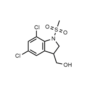 (5,7-Dichloro-1-(methylsulfonyl)indolin-3-yl)methanol|CS-0934047