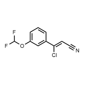 3-Chloro-3-(3-(difluoromethoxy)phenyl)acrylonitrile|CS-0934069