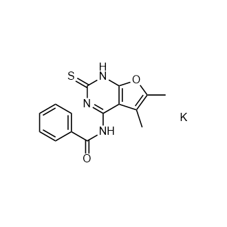 N-(5,6-Dimethyl-2-thioxo-1,2-dihydrofuro[2,3-d]pyrimidin-4-yl)benzamide, potassium salt|CS-0934244
