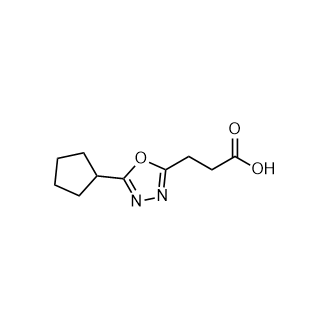 3-(5-Cyclopentyl-1,3,4-oxadiazol-2-yl)propanoic acid|CS-0934573