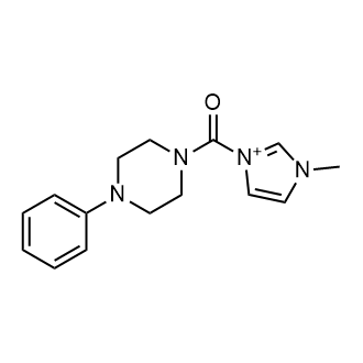 1-Methyl-3-(4-phenylpiperazine-1-carbonyl)-1H-imidazol-3-ium|CS-0935916
