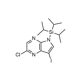 2-Chloro-7-iodo-5-(triisopropylsilyl)-5H-pyrrolo[2,3-b]pyrazine|CS-0936058