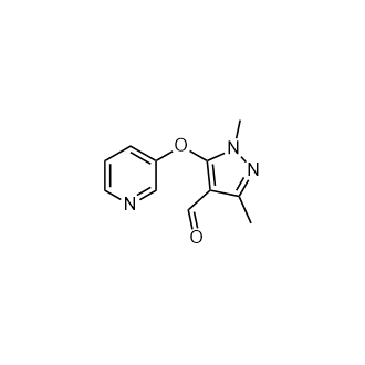 1,3-Dimethyl-5-(pyridin-3-yloxy)-1H-pyrazole-4-carbaldehyde|CS-0937161