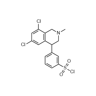 3-(6,8-Dichloro-2-methyl-1,2,3,4-tetrahydroisoquinolin-4-yl)benzenesulfonyl chloride|CS-0937234