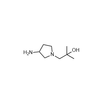 1-(3-Aminopyrrolidin-1-yl)-2-methylpropan-2-ol|CS-0939422