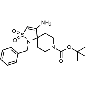 Tert-butyl 4-amino-1-benzyl-2-thia-1,8-diazaspiro[4.5]dec-3-ene-8-carboxylate 2,2-dioxide|CS-0939644