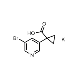 1-(5-Bromopyridin-3-yl)cyclopropane-1-carboxylic acid, potassium salt|CS-0939660