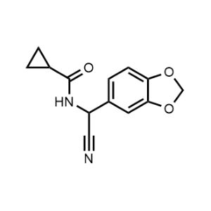 N-(Benzo[d][1,3]dioxol-5-yl(cyano)methyl)cyclopropanecarboxamide|CS-0939719