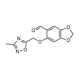 6-((3-Methyl-1,2,4-oxadiazol-5-yl)methoxy)benzo[d][1,3]dioxole-5-carbaldehyde|CS-0940466