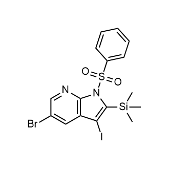 5-Bromo-3-iodo-1-(phenylsulfonyl)-2-(trimethylsilyl)-1H-pyrrolo[2,3-b]pyridine|CS-0940901
