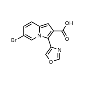 6-Bromo-3-(oxazol-4-yl)indolizine-2-carboxylic acid|CS-0941425