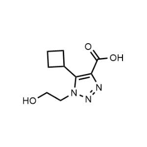 5-Cyclobutyl-1-(2-hydroxyethyl)-1H-1,2,3-triazole-4-carboxylic acid|CS-0941468