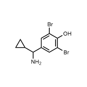 4-(Amino(cyclopropyl)methyl)-2,6-dibromophenol|CS-0941774