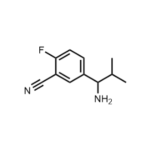 5-(1-Amino-2-methylpropyl)-2-fluorobenzonitrile|CS-0941798